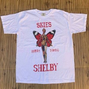 Lil Skies Concert Merch T Shirt Butterfly Men